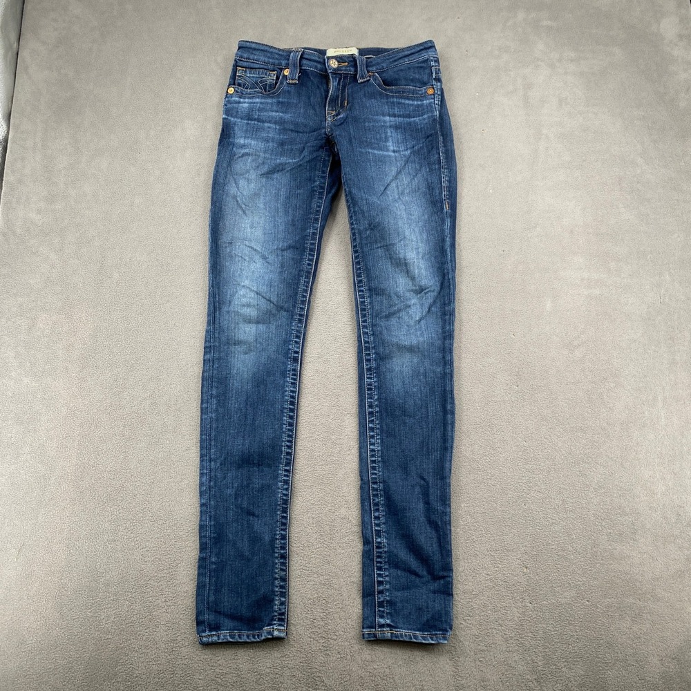 Big Star Liv Skinny Jeans Womens 26R Medium Wash Blue Low Rise Stretch Denim